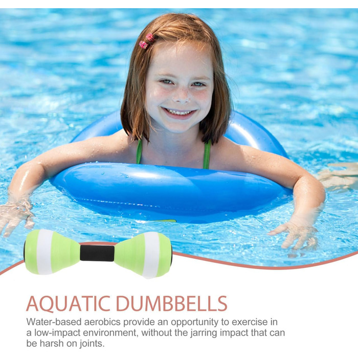 Водні гантелі Kisangel для плавання та фітнесу - набір 2 шт. (27x8.5 см)