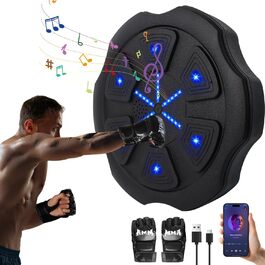 Музична бокс-машина LPQKCcY з LED, Bluetooth, для дому та спортзалу, з боксерськими рукавичками, для дітей і дорослих