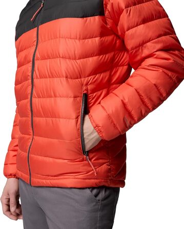 Чоловіча куртка з капюшоном Columbia Powder Lite (Zing, Shark, L)
