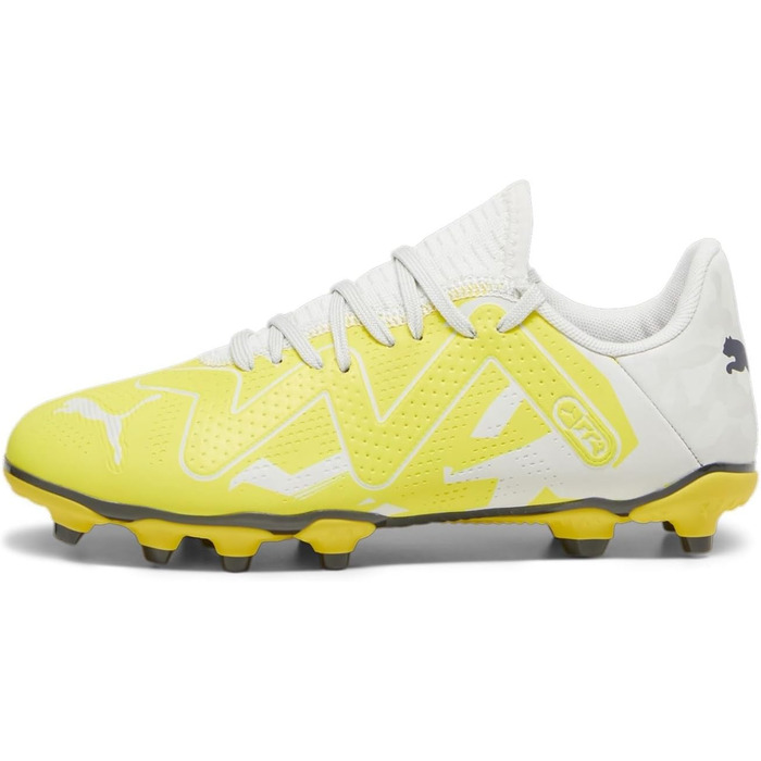 Дитячі футбольні бутси PUMA Future Play Fg/Ag Jr - сірий, жовтий, розмір 34.5 EU