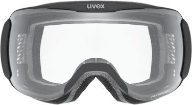 Гірськолижна маска Uvex Downhill 2100 Vp X, унісекс, чорна, фотохромна, поляризаційна, універсальний розмір