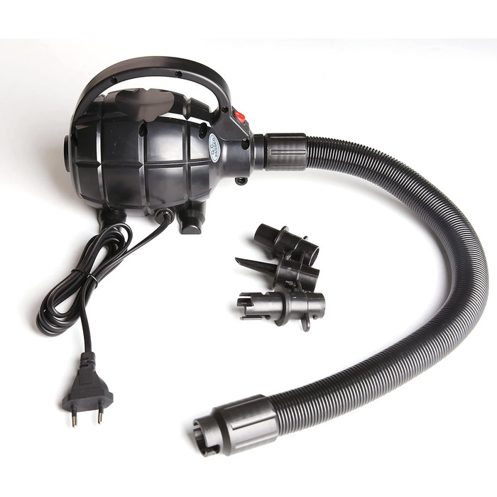 Гімнастичний надувний мат Air Track (300 x 100 x 10 см) блакитно-сірий, з електричною помпою