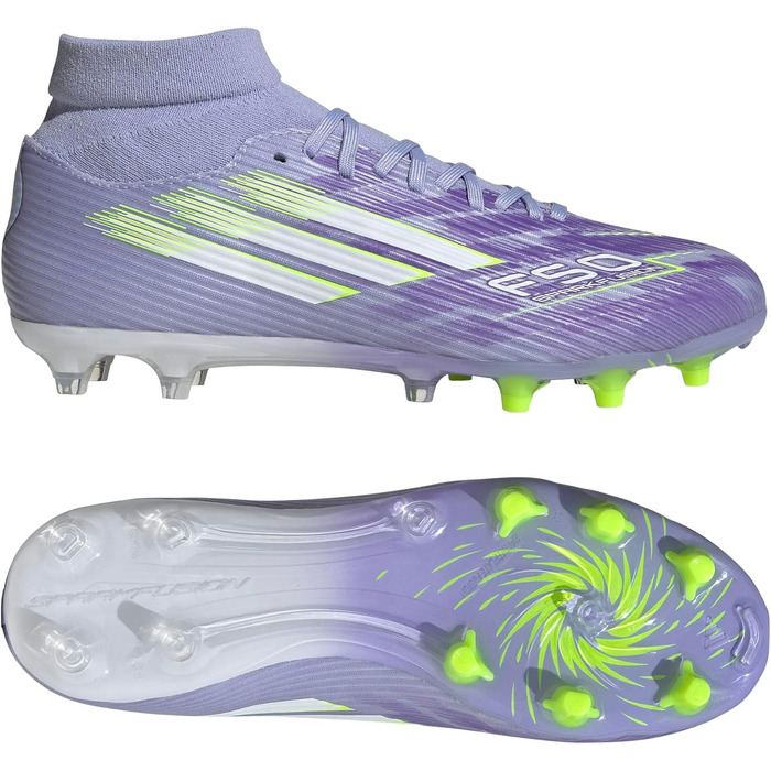 Жіночі футбольні бутси adidas F50 Sparkfusion League Firm Ground, Violet Tone/Lucid Lemon/Purple Rush, розмір 36 EU