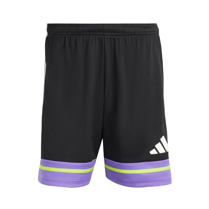 Спортивні чоловічі шорти adidas Squadra 25 (Black/Purple Rush/Semi Solar Slime), розмір XL