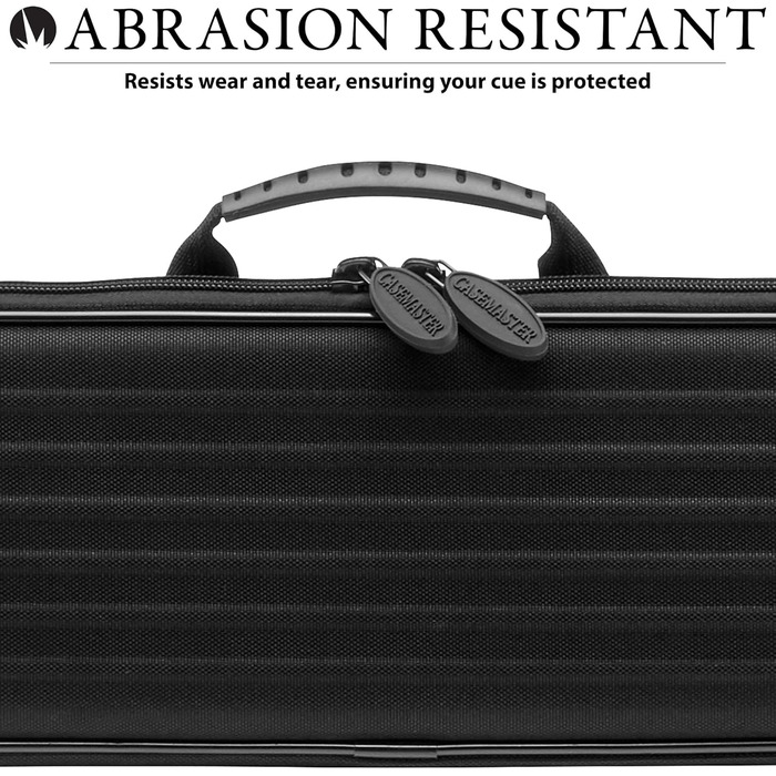 Чохол для більярдного кия Casemaster Parallax з поліестеру 600D Oxford, м'яка підкладка, для 2-дільного кия (чорний)