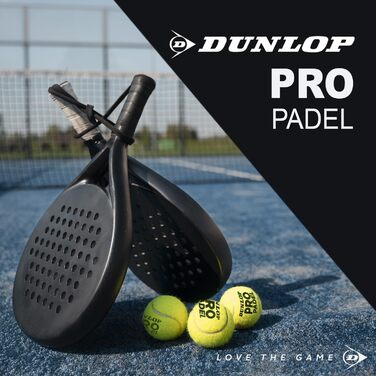 М'ячі для падел-тенісу Dunlop Pro Padel (3 шт.) - для змагань та турнірів
