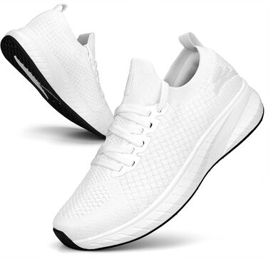 Жіночі спортивні кросівки для бігу та повсякденного носіння, білі, 42 EU