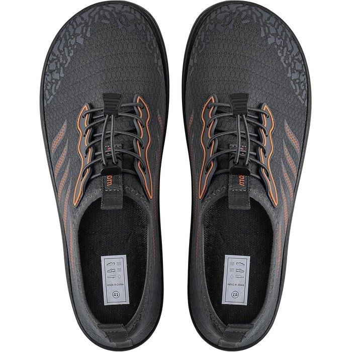 Шкарпетки для плавання IceUnicorn: шкарпетки для басейну, аквашузи для жінок та чоловіків, швидковисихаючі, для серфінгу, білі, помаранчеві, сірі в горошок (40 EU)