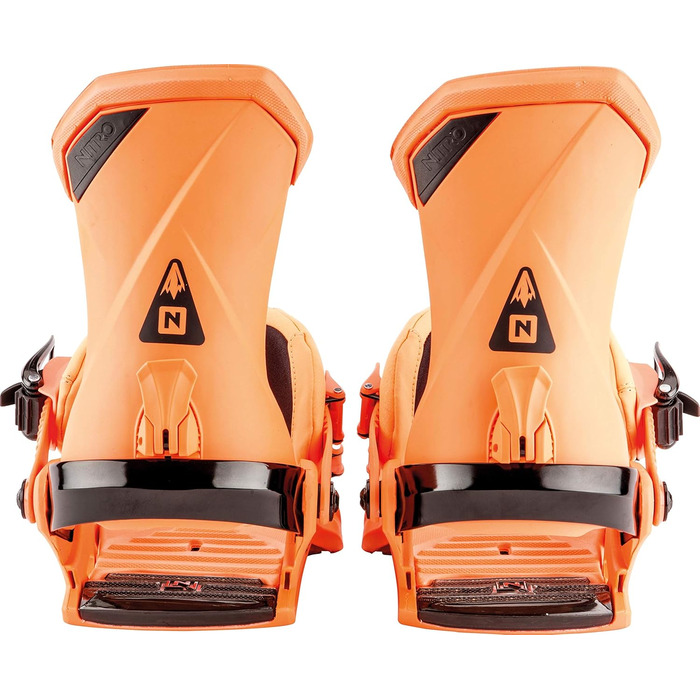 Кріплення для сноуборду Nitro Team Bdg'19: високоякісні, універсальні для фрірайду, фристайлу та карвінгу, оранжевого кольору