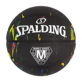 Баскетбольний м'яч Spalding Marble Sz7 Black Rainbow, унісекс, розмір 7, чорний з кольоровим принтом