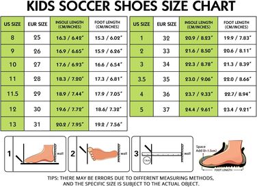 Дитячі футбольні бутси JABASIC Firm Ground для хлопчиків та дівчаток (30 EU, блакитний, темно-синій)