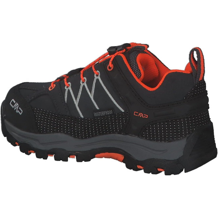 Дитячі трекінгові черевики CMP Rigel Low Wp для хлопчиків, Антрацит/Помаранчевий, 33 EU