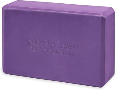 Блок для йоги Gaiam Essentials, EVA-піна, 9×6×3 дюйми — аксесуар для йоги, пілатесу, медитації, розтяжки
