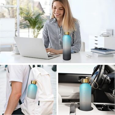 Спортивна пляшка для води Opard 1L/800мл Tritan, без BPA, витокозахисна, для фітнесу та занять у спортзалі, зелений колір