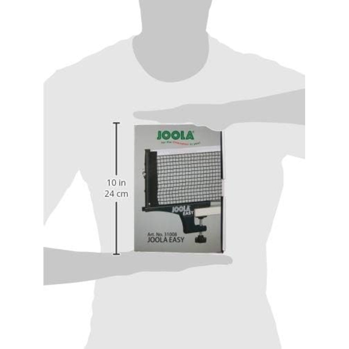 Сітка для настільного тенісу JOOLA Easy-Indoor, регульована, чорна, 183×15,25 см, для аматорського спорту