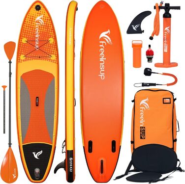 Надувний SUP Борд Freein з каяком, SUP дошка для дорослих 10'6 (305x84x15см), аксесуари для SUP, насос, адаптер, весло