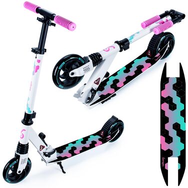 Самокат міський Bergen City Scooter Sonic - алюмінієвий, складаний, колеса PU 145мм, амортизатор, гальмо заднє, регулювання висоти, для дітей від 5 років, легкий