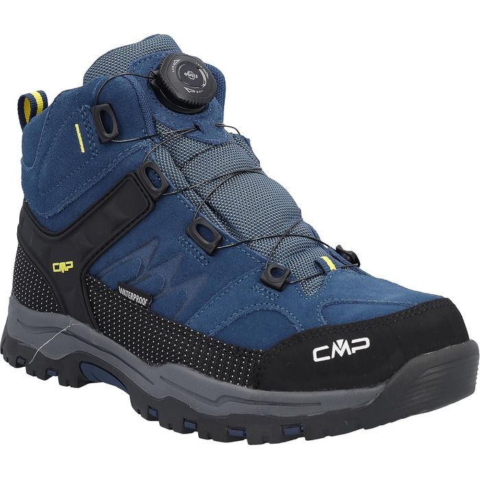 Дитячі трекінгові черевики CMP Kiruna MID FITGO WP Blue Ink-Yellow 40 EU