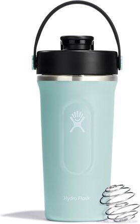 Термобутилка Hydro Flask 709 мл для протеїнових коктейлів, ізольована шейкер-бутилка для спортивного харчування та напоїв, колір Dew