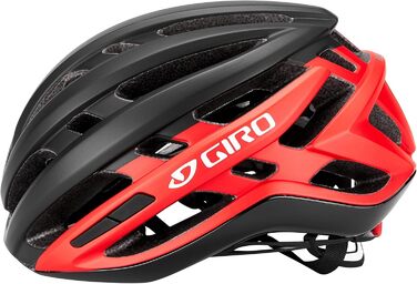 Велосипедний шолом Giro Agilis чорний/червоний, розмір S, матовий, 2024