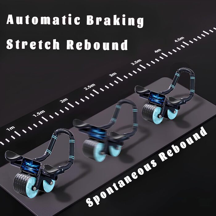 Ролер для пресу, тренажер для м'язів живота, автоматичний відскок, фітнес-обладнання для дому (чоловіки, жінки)