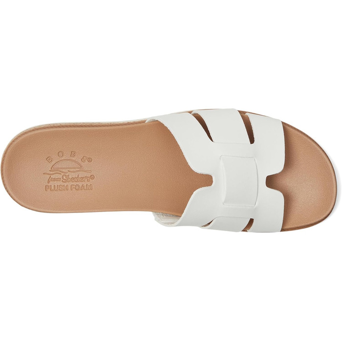 Жіночі сандалії Skechers Desert Kiss – низький профіль, білий колір, модель Opulenter Garten