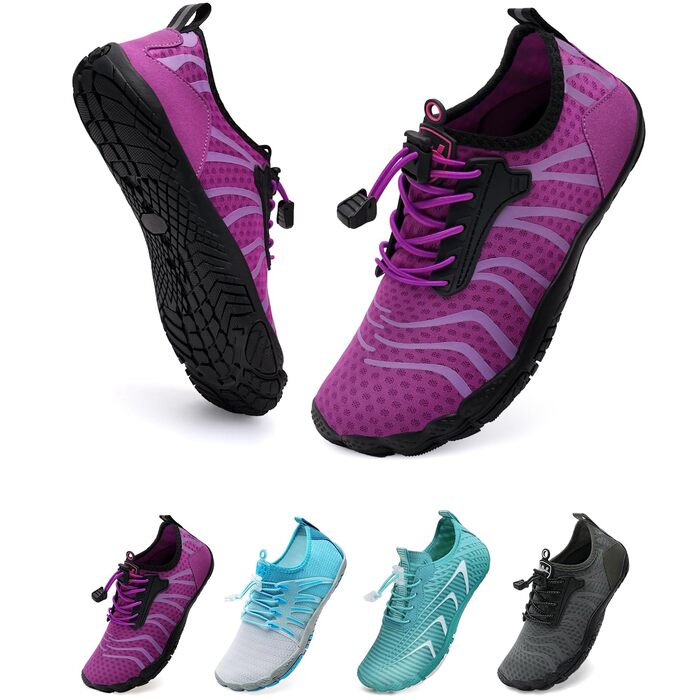 WateLves Барфуті туфлі для чоловіків та жінок, спортивні, для плавання, трейлраннінгу, з антиковзкою підошвою та широкою передньою частиною