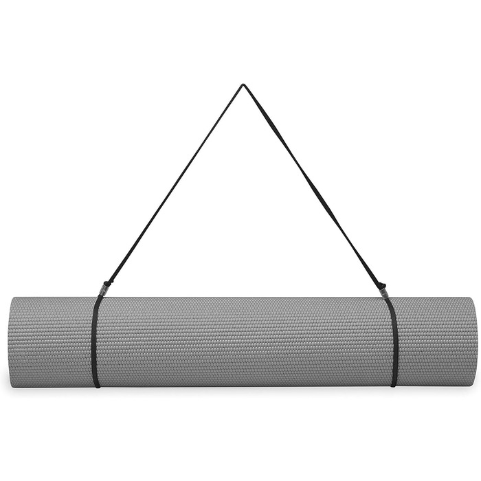 Йога-мат Gaiam Essentials з ременем, 183×61×0,6 см, високоякісний килимок для йоги