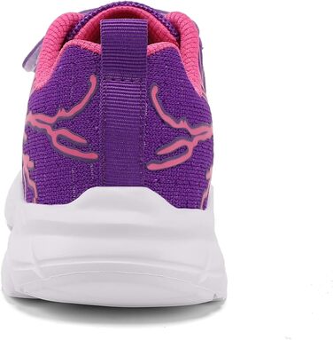 Дитячі спортивні кросівки для хлопчиків та дівчаток. Мереживні, дихаючі, для тенісу, бігу, фітнесу. Легкі кросівки на шнурівці. Кольори: чорний, зелений, фіолетовий, рожевий. Розмір 36 EU
