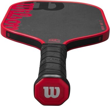 Падл для піклболу WILSON Blaze Series, 6,4 см, чорний/червоний
