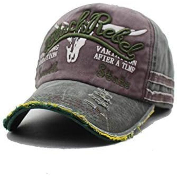 Кепка-бейсболка CheChury унісекс, регульована вінтажна бейсболка для спорту, гольфу та прогулянок, колір зелений, один розмір