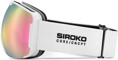 SIROKO - Стартовий набір сноуборд- та гірськолижних окулярів G-CORE WillowWeiß