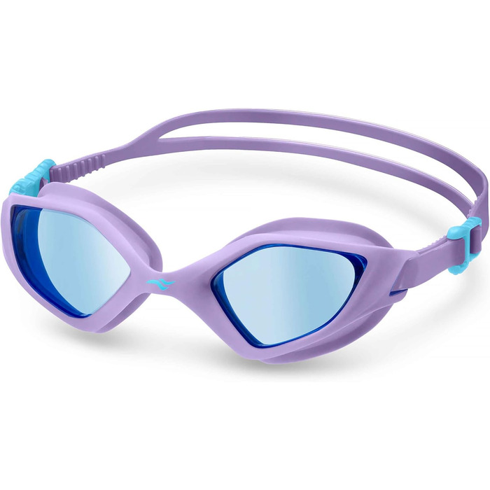 Плавальні окуляри Aqua Speed ZENITH 09 для дорослих, дзеркальні, антифог, UV-захист, силіконова стрічка, мікрофіброва серветка, фіолетові