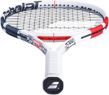 Тенісна ракетка Babolat Pure Strike 16/19 для дорослих, унісекс, біло-червона-чорна
