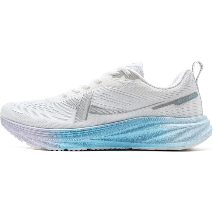 Кросівки XTEP для бігу та джогінгу, широкі, білі, 44 EU, з амортизацією та дихаючими властивостями