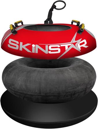 Тюбінг для снігу SkinStar Profi, червоний, Ø70 см – надувні сани для катання, сноутюб, міцна камера для зимових розваг