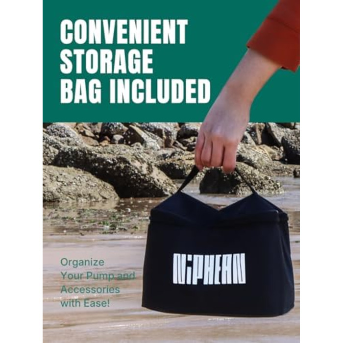 Надувне SUP дошка Niphean Stand Up Paddle Board з сидінням та аксесуарами. Paddleboard для будь-якого рівня майстерності. Електричний насос 50 PSI з сумкою для зберігання.