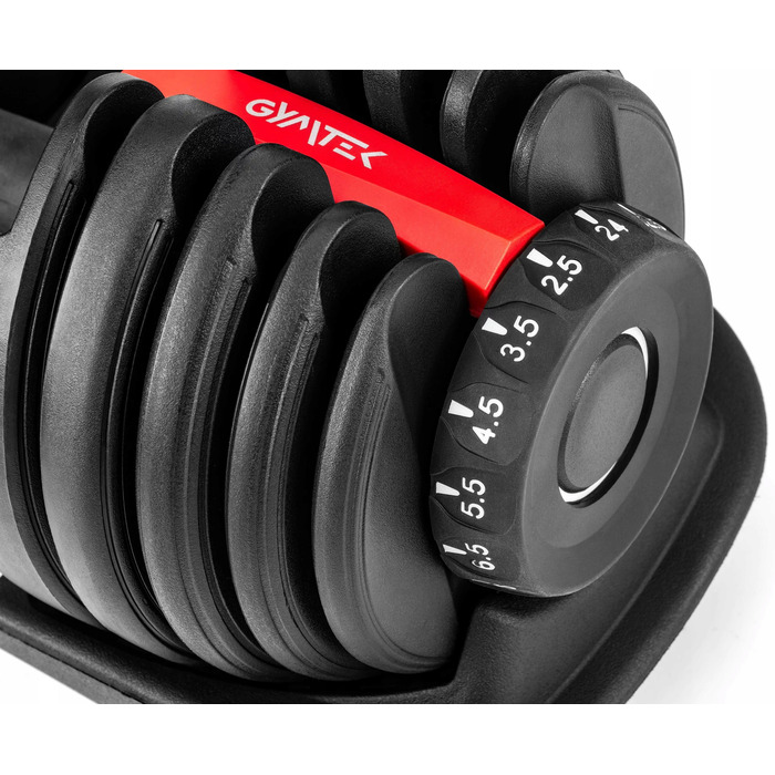 Регульовані гумовані гантелі Gymtek 1 x 24 кг