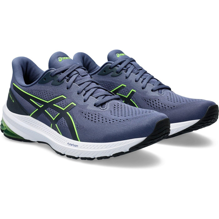 Кросівки ASICS GT-1000 12 для чоловіків (42 EU, Thunder Blue Electric Lime)