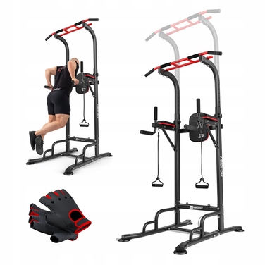 Багатофункціональні бруси Hop-Sport з турніком та еспандерами, до 150 кг