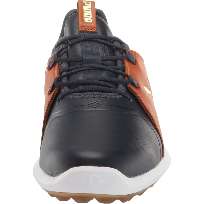 Жіночі гольф-взуття Puma Ignite Fasten8 WMNS, 41 EU, Navy Blazer Gold Leather Brown