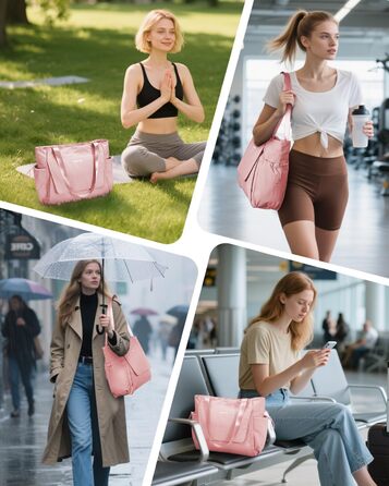 Сумка для йоги Yogatasche Damen Rosa велика водонепроникна з відділенням для мокрого та кріпленням для килимка