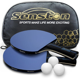 Набір тенісних столів Senston: 2 ракетки та 3 м'ячі для професійної гри