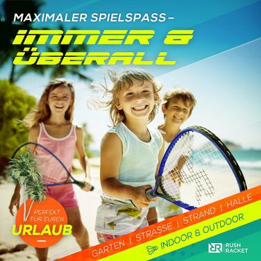 Набір для кросмінтону Rush Racket Junior, 2 ракетки, синій