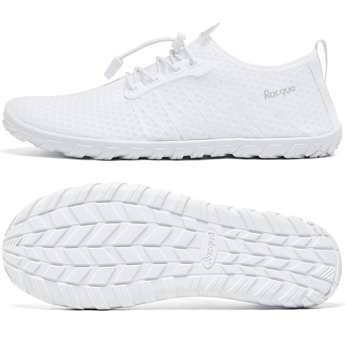 Водні черевики Raqua для плавання та відпочинку на пляжі (Унісекс, 42 EU, Hd137 White)