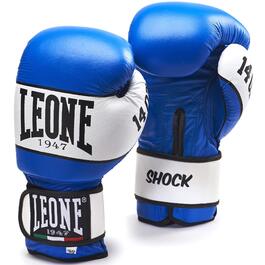 Боксерські рукавички Leone 1947 Shock 10 унцій сині - професійні для тренувань та спарингів