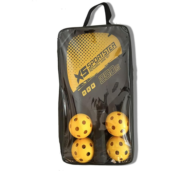 Набір для піклболу Lixada: 2 ракетки, 4 м'ячі, для гри в приміщенні та на вулиці