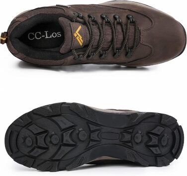 Черевики для трекінгу CC-Los чоловічі водонепроникні, легкі, з антиковзаючою підошвою, з захистом щиколотки, розмір 40-48 (48 EU, Коричневий)