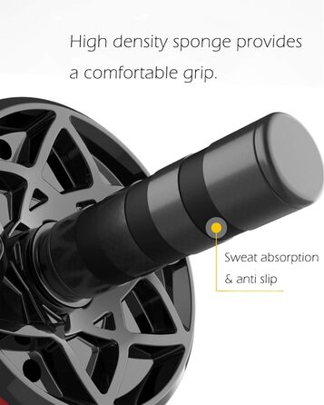 Ролик для пресу AB Wheel – тренажер для дому та спортзалу, зелений