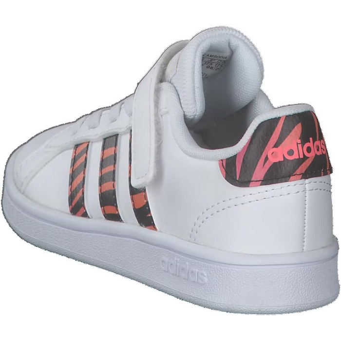 Кросівки Adidas Grand Court C для дітей (Unisex), 29 EU, білий/чорний/червоний